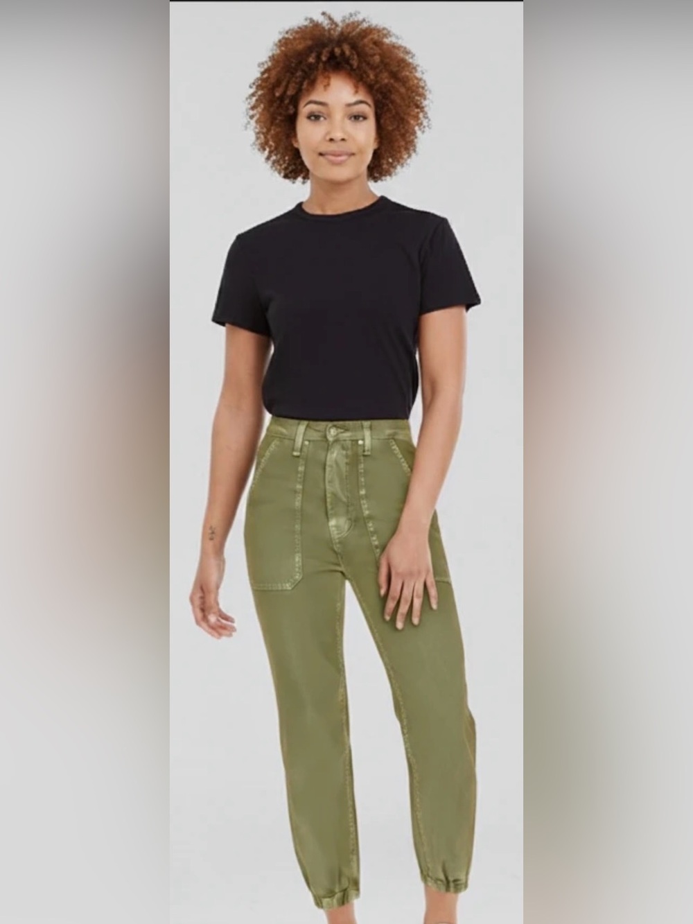 MOTHER The Wrapper Patch Springy Ankle Pants